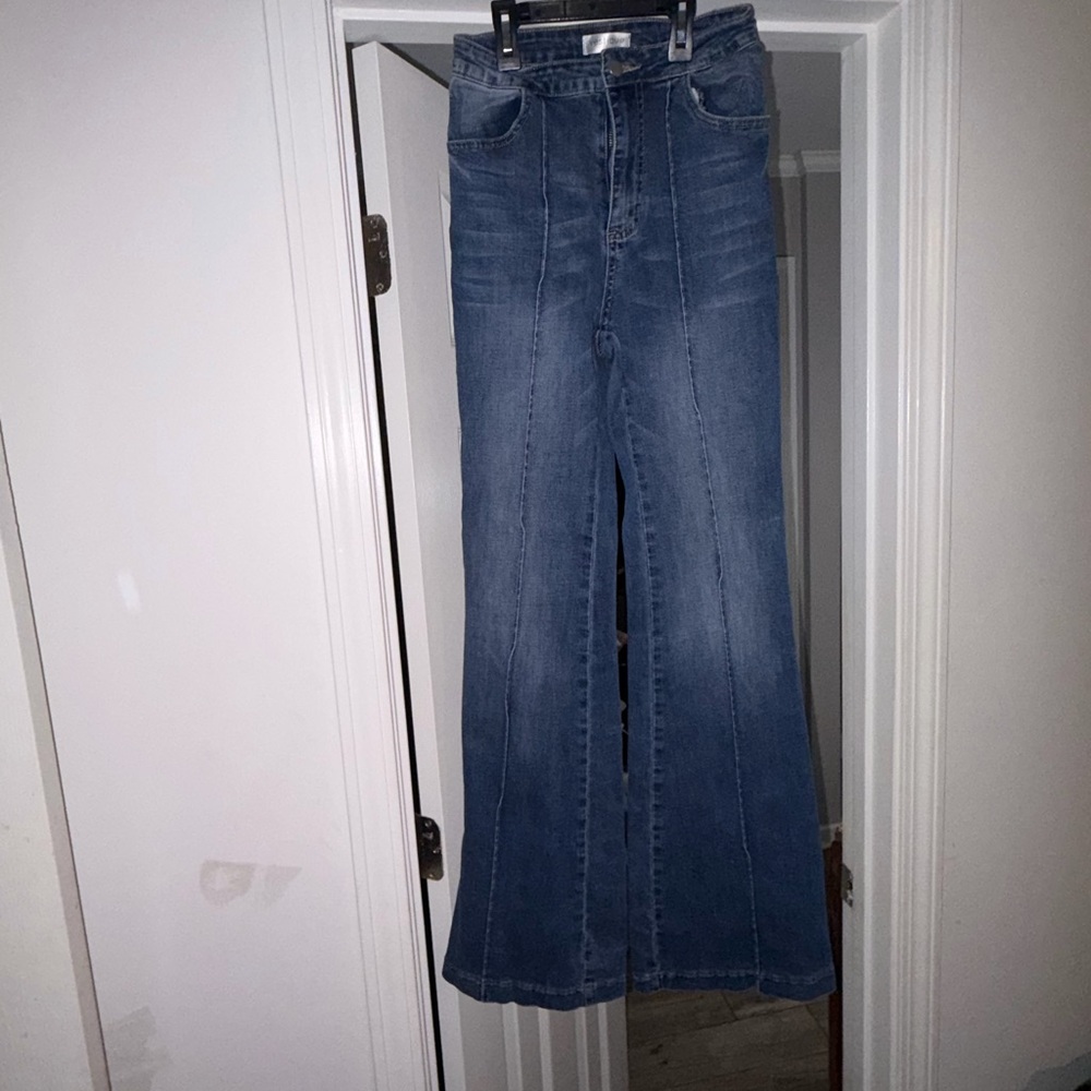 Vestique Dark Blue Flare Jeans